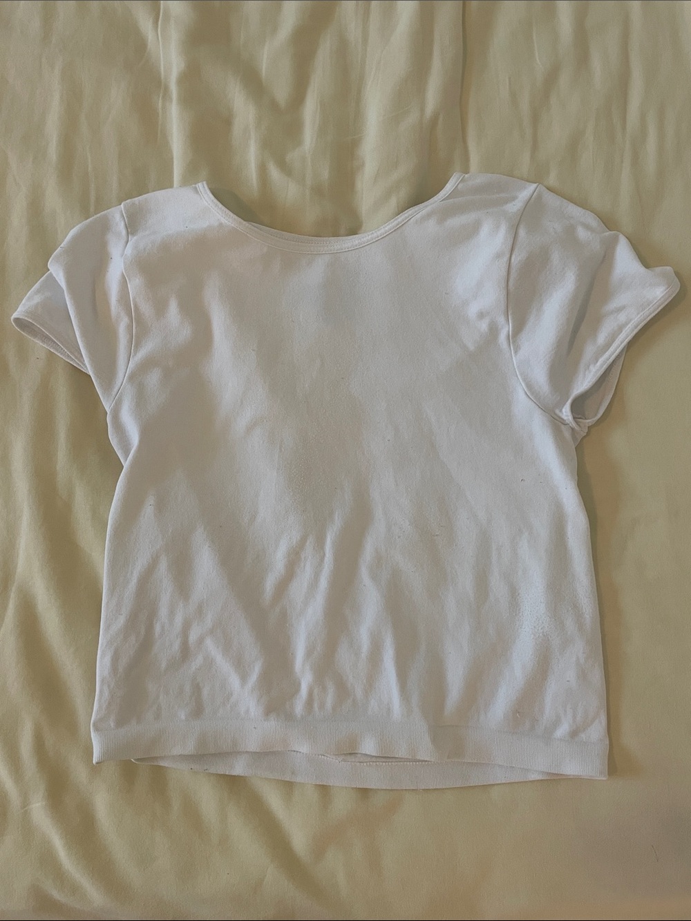 Free People Classic White Short Sleeve Top